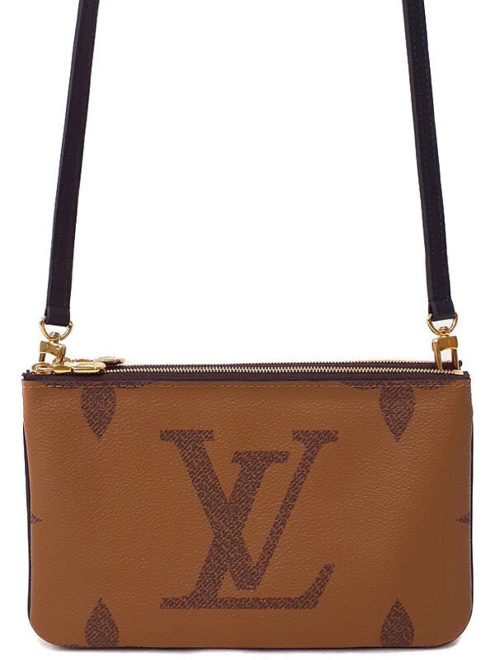 Louis Vuitton Monogram Giant Pochette Double Zip Shoulder Bag